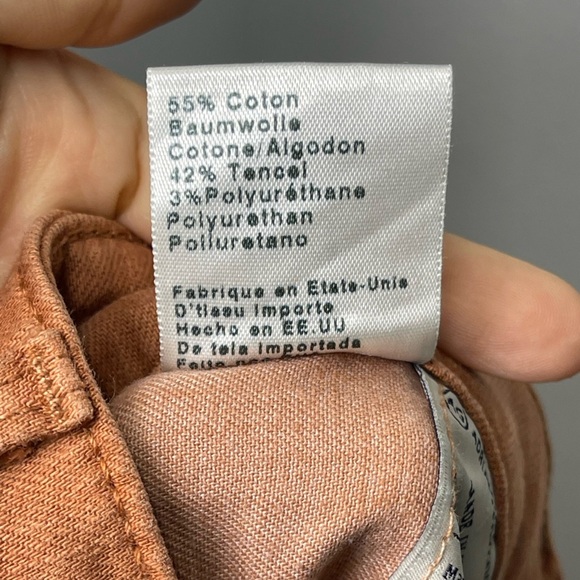 AG Adriano Goldschmied Stevie Ankle Jeans Burnt Orange Size 27 Slim Fit - Picture 14 of 14